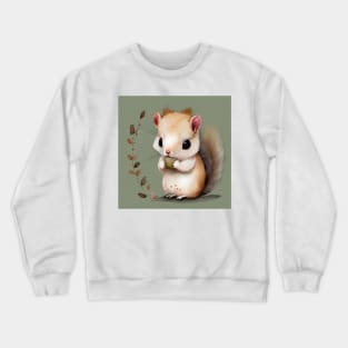 Cute Baby Squirrel Art 2 Crewneck Sweatshirt